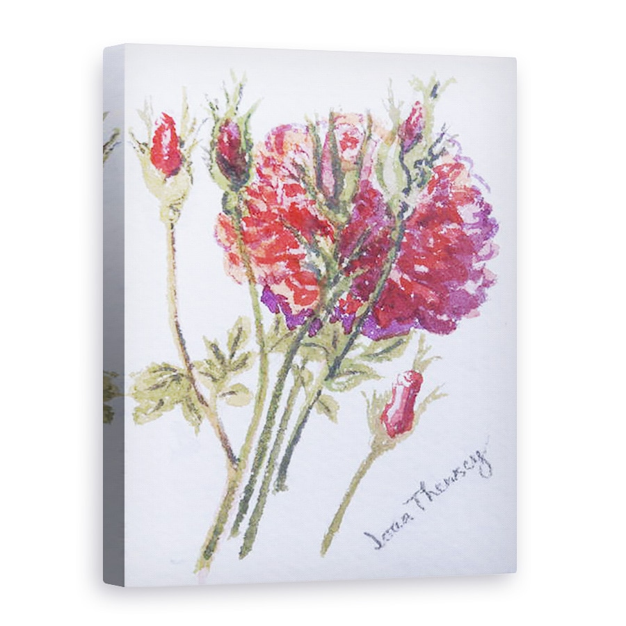 Tablou canvas - Joan Thewsey - Trandafiri rosii, 2005, 75 x 100 cm