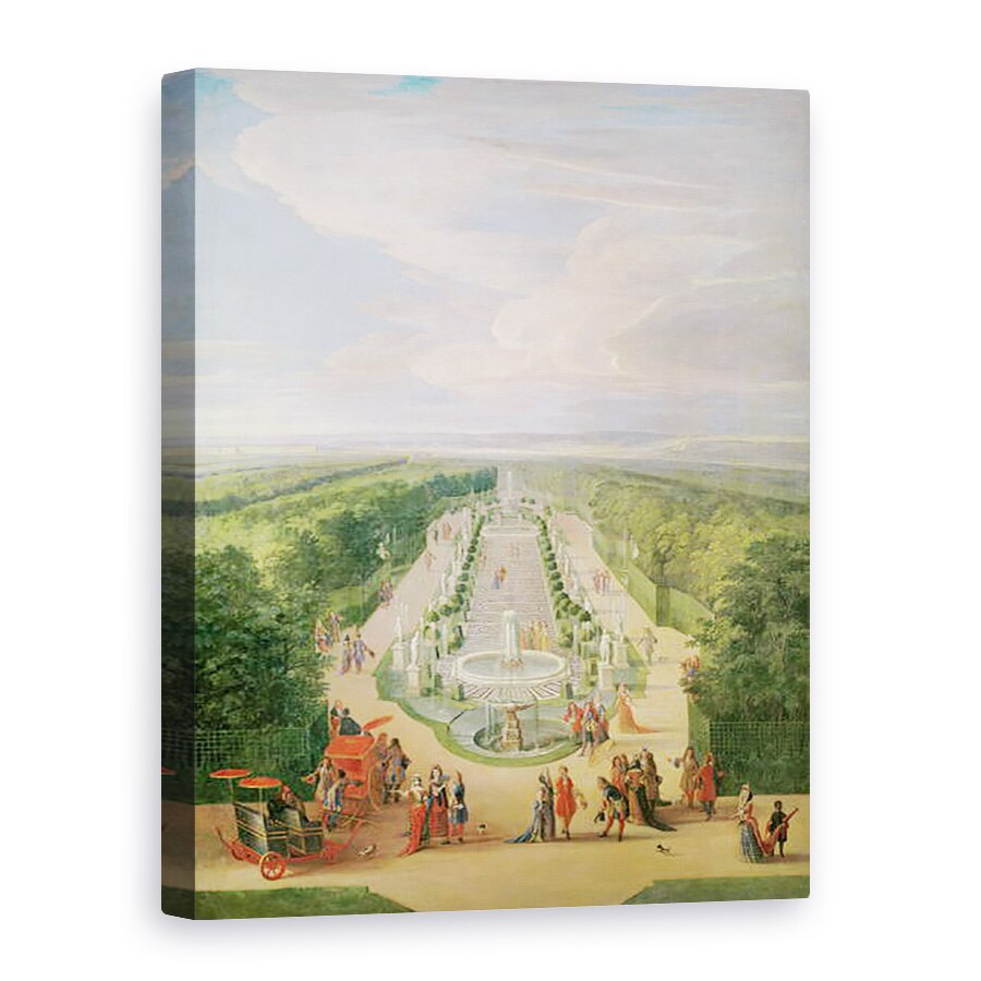 Tablou canvas - Jean-Baptiste Martin - Vedere Perspectiva a Grove de la Galerie des Antichitati de la Versailles, 50 x 70 cm