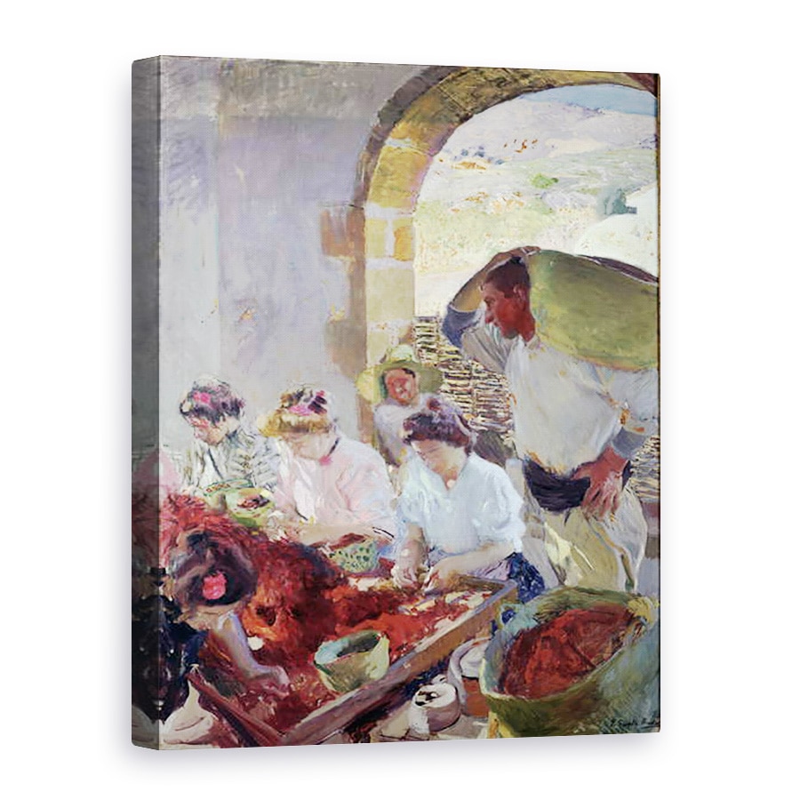 Tablou canvas - Joaquin Sorolla y Bastida - Pregatirea strugurilor uscati, 75 x 100 cm