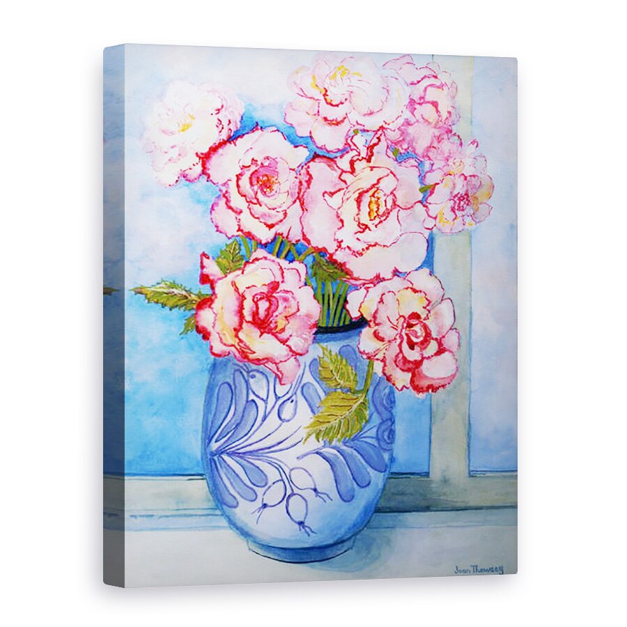 Tablou canvas - Joan Thewsey - Trandafiri roz impotriva cerului 2004, 75 x 100 cm