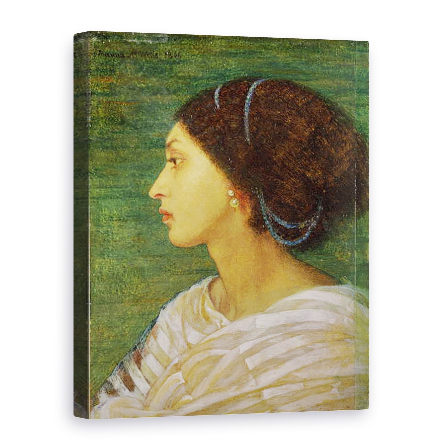 Tablou canvas - Joanna Boyce Wells - seful unei femei mulatto, 50 x 70 cm