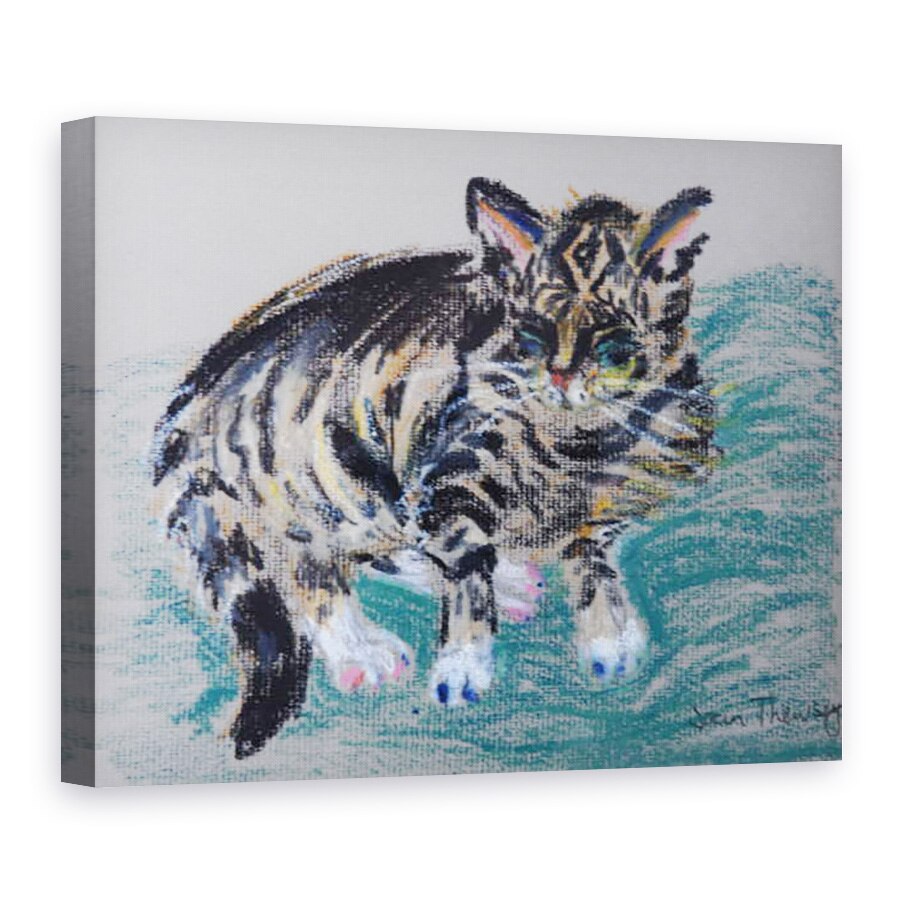 Tablou canvas - Joan Thewsey - Tabby Cat, 50 x 70 cm