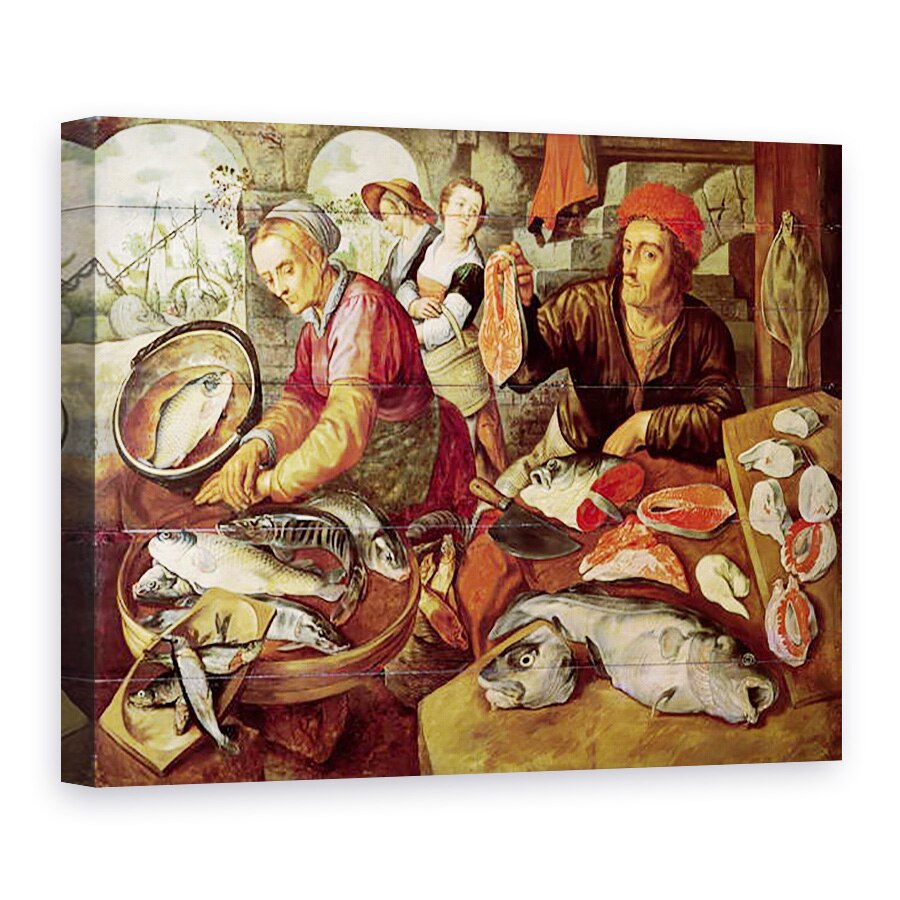 Tablou canvas - Joachim Bueckelaer - Piata de peste, 50 x 70 cm