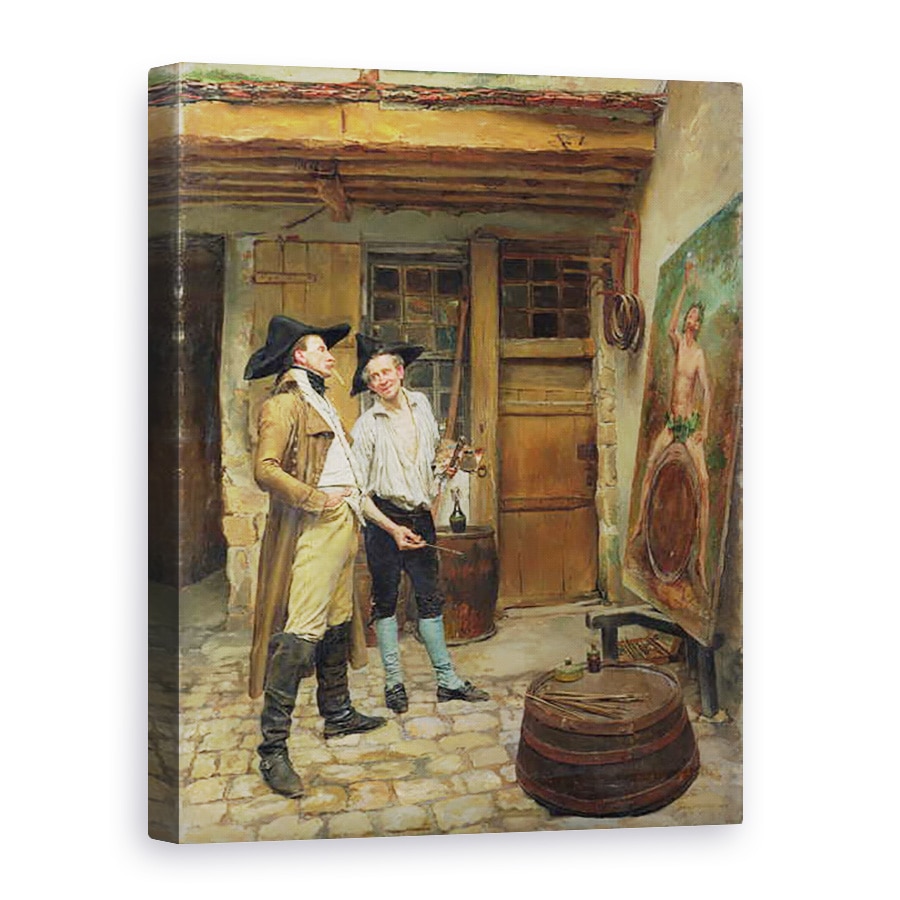 Tablou canvas - Jean-Louis Ernest Meissonier - Pictorul semnelor, 50 x 70 cm