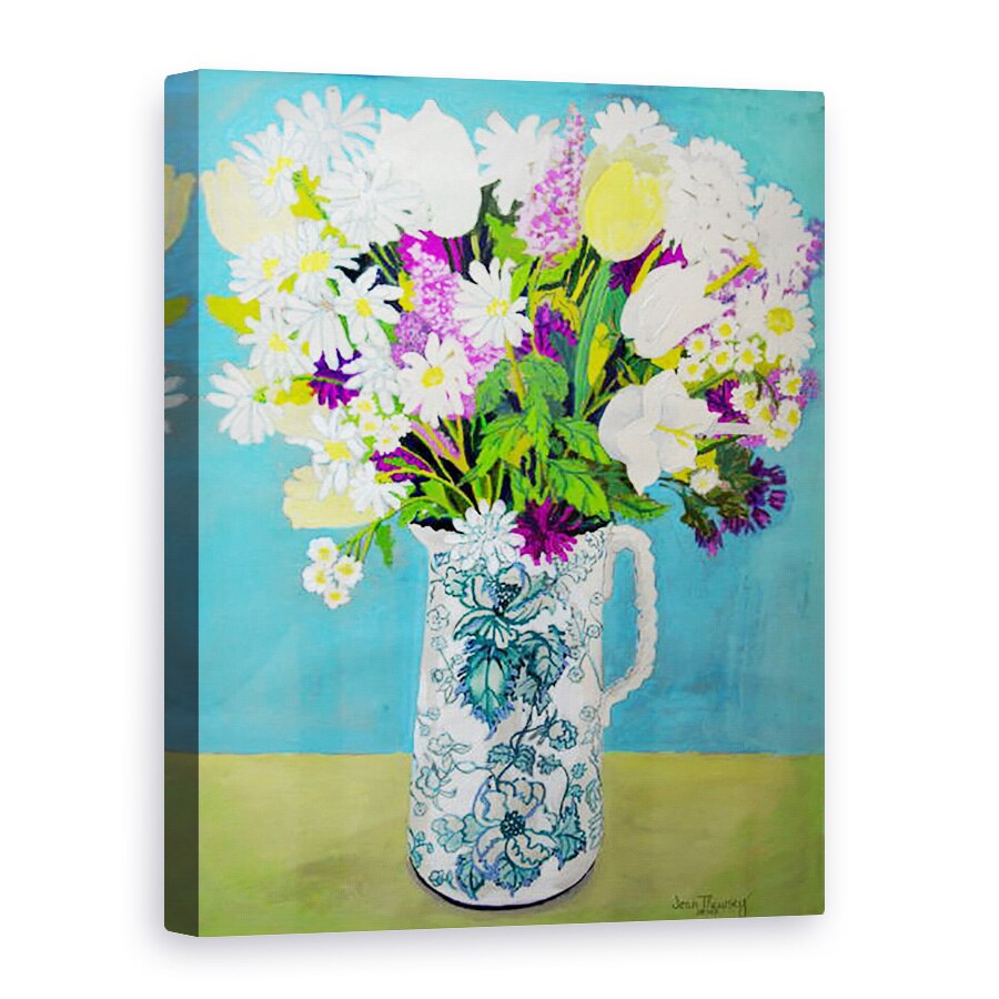 Tablou canvas - Joan Thewsey - Flori in ulcior, decor turcoaz, 2011, 75 x 100 cm