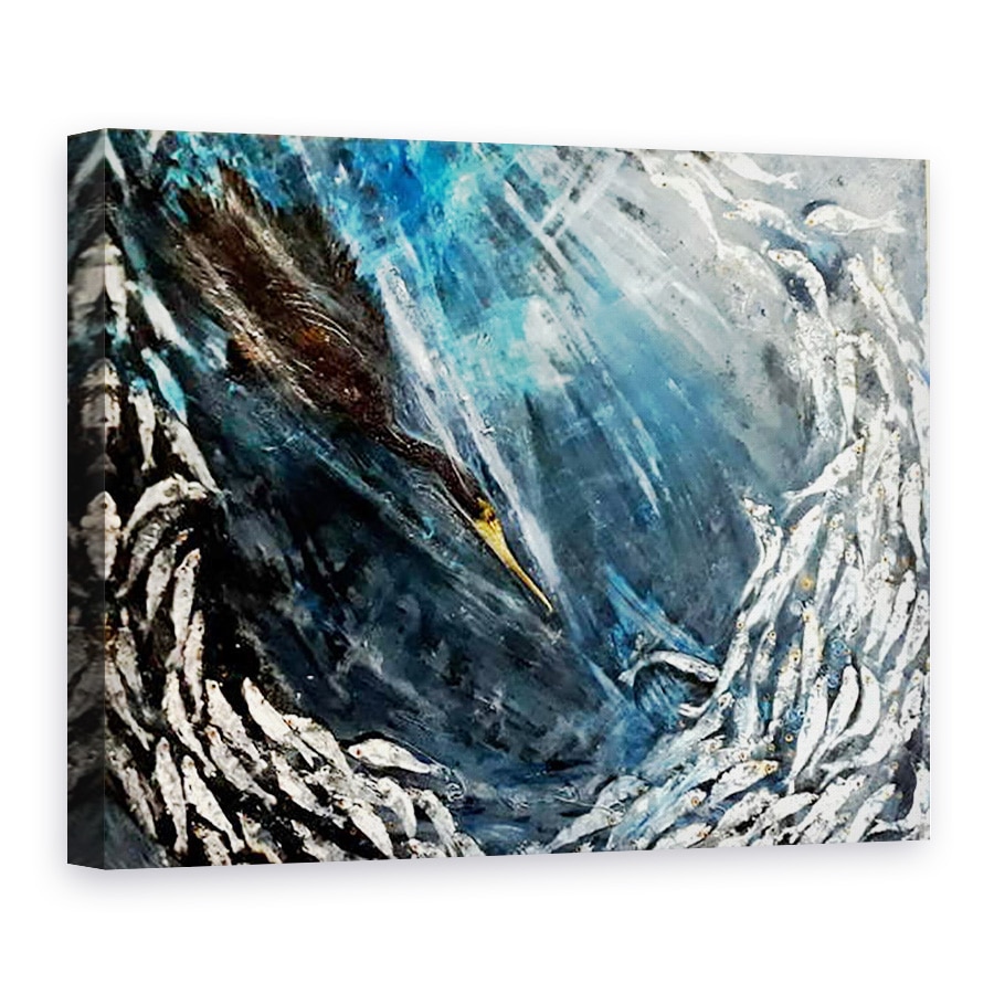 Tablou canvas - jocasta shakespeare - Cormoran se arunca cu capul, 75 x 100 cm