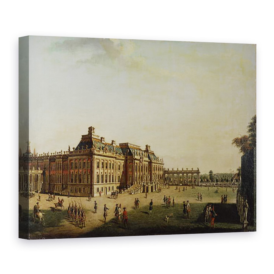 Tablou canvas - Johann Friedrich Meyer - Frontul de gradina al castelului orasului, 50 x 70 cm