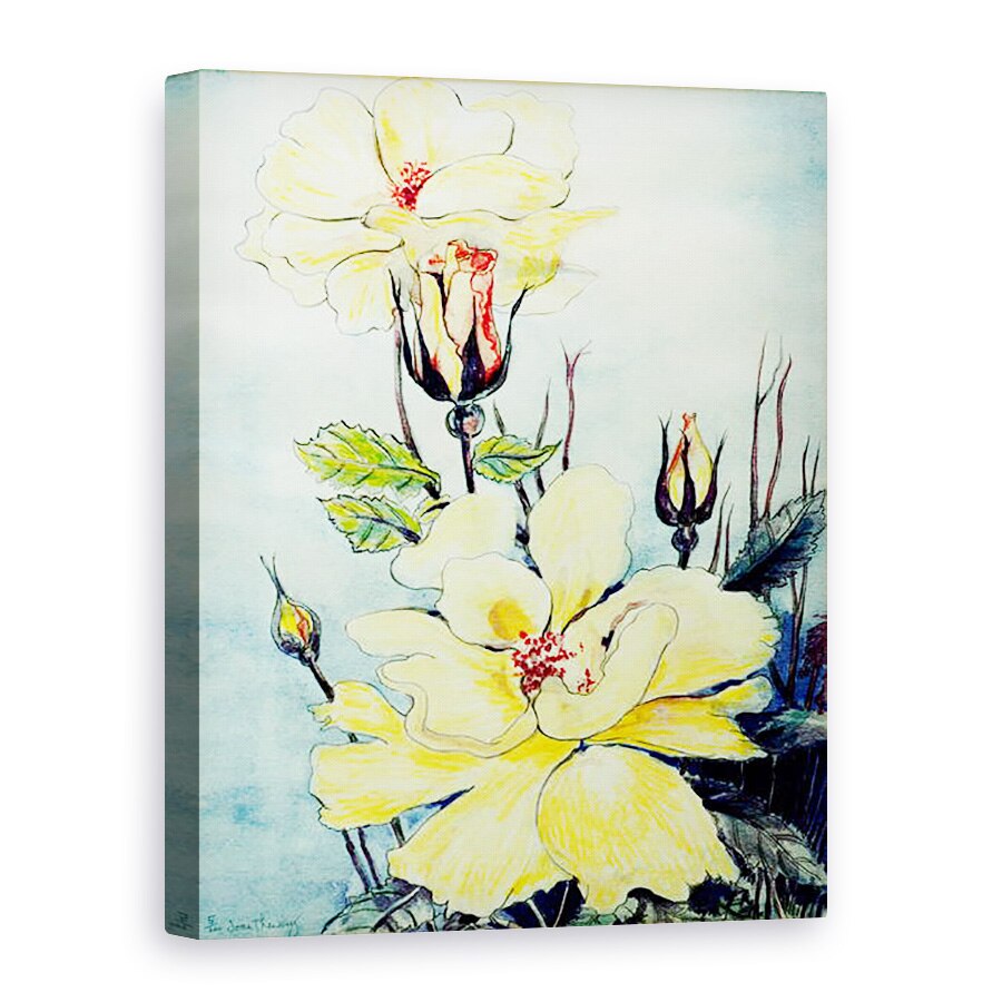 Tablou canvas - Joan Thewsey - Trandafir galben intr-o briza Suffolk, 2005, 75 x 100 cm