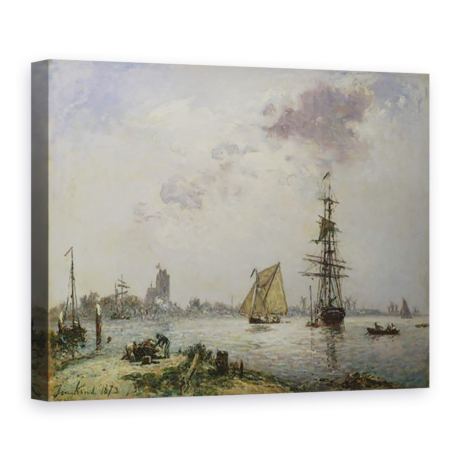 Tablou canvas - Johan-Barthold Jongkind - Dordrecht, 75 x 100 cm