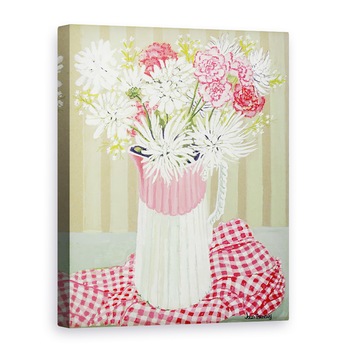 Tablou canvas - Joan Thewsey - Crizanteme albe si spray, 2008, 75 x 100 cm Tablou canvas - Joan Thewsey - Crizanteme albe si spray, 2008, 75 x 100 cm