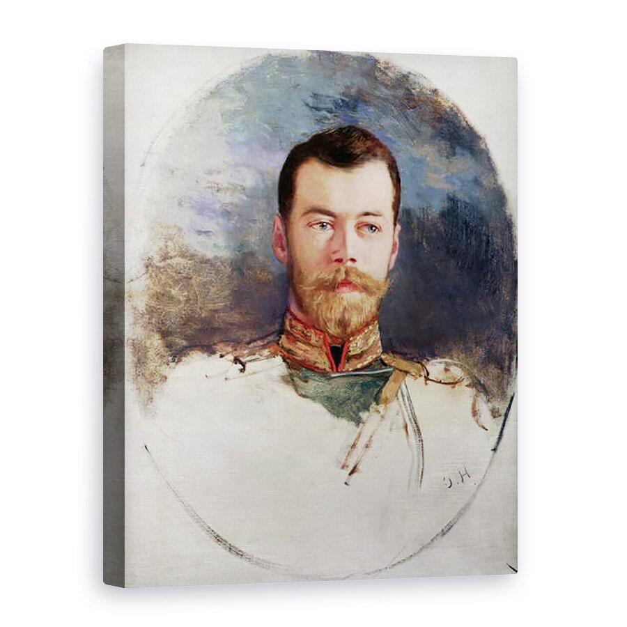 Tablou canvas - Henri Gervex - Studiu pentru portretul tarului Nicolae al II-lea 1868-1918 1898, 75 x 100 cm