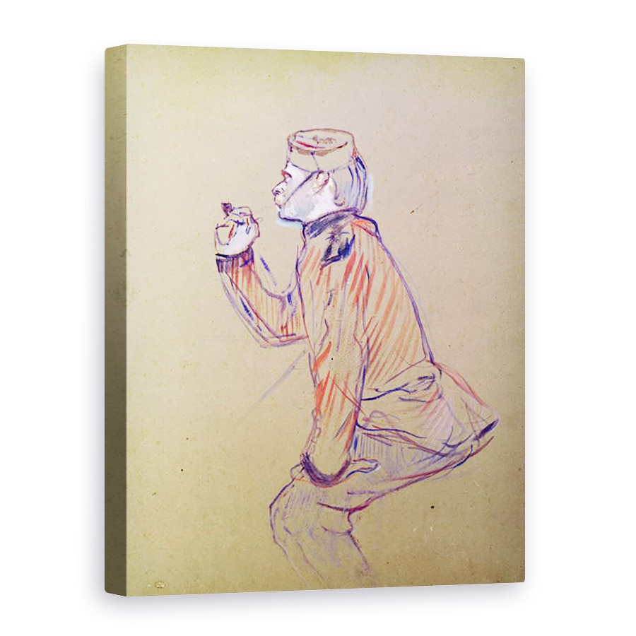 Tablou canvas - Henri de Toulouse-Lautrec - Soldat englez fumat o pipa, 60 x 80 cm