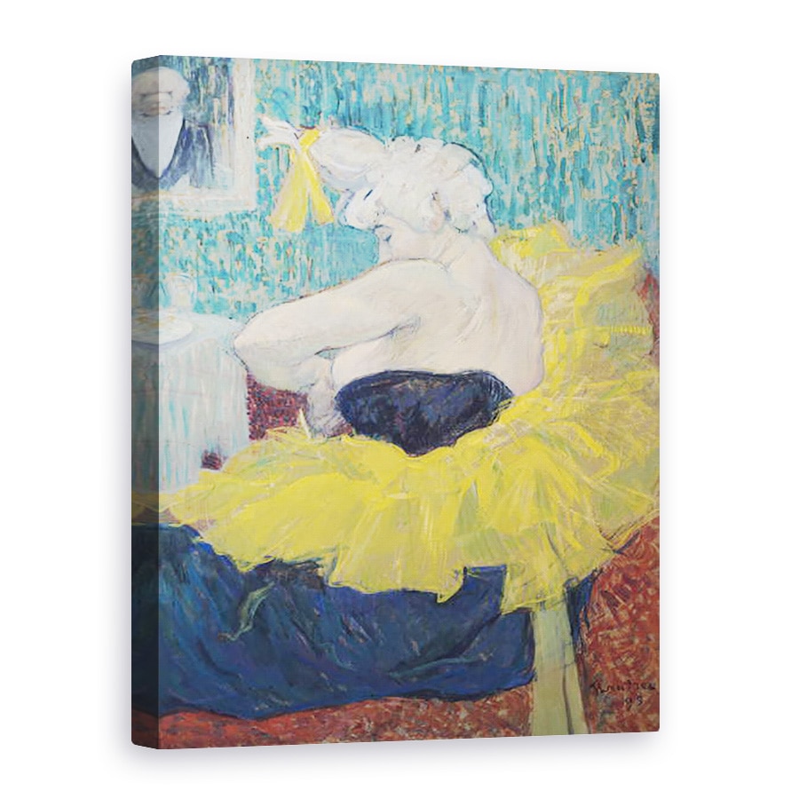 Tablou canvas - Henri de Toulouse-Lautrec - Clowness Cha-U-Kao intr-un Tutu, 75 x 100 cm