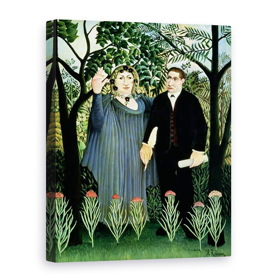 Tablou canvas - Henri J.F. Rousseau - Muza care inspira poetul, 75 x 100 cm