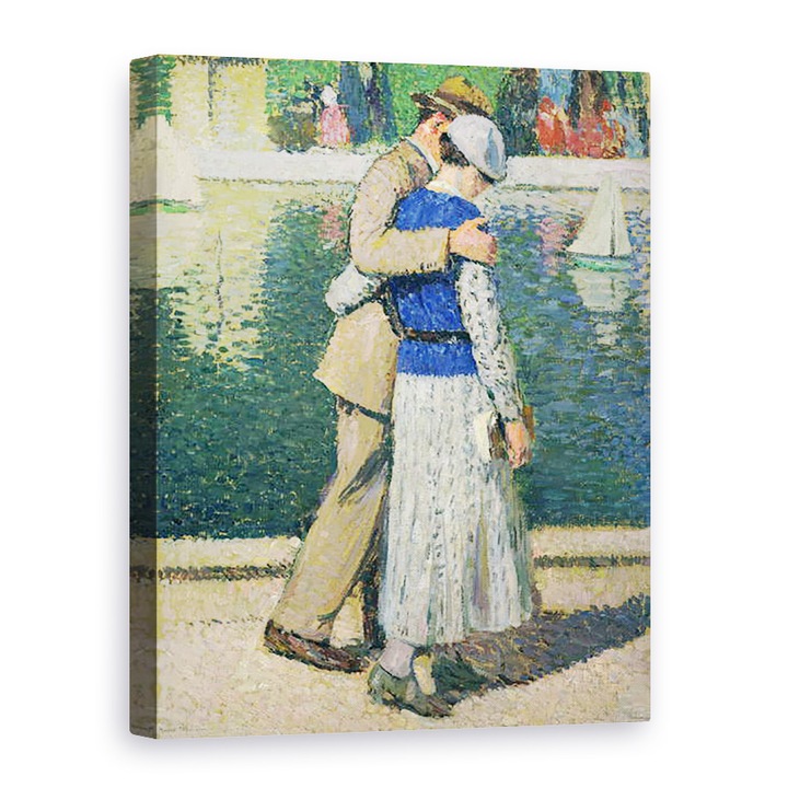 Tablou canvas - Henri Martin - Iubitorii, 75 x 100 cm