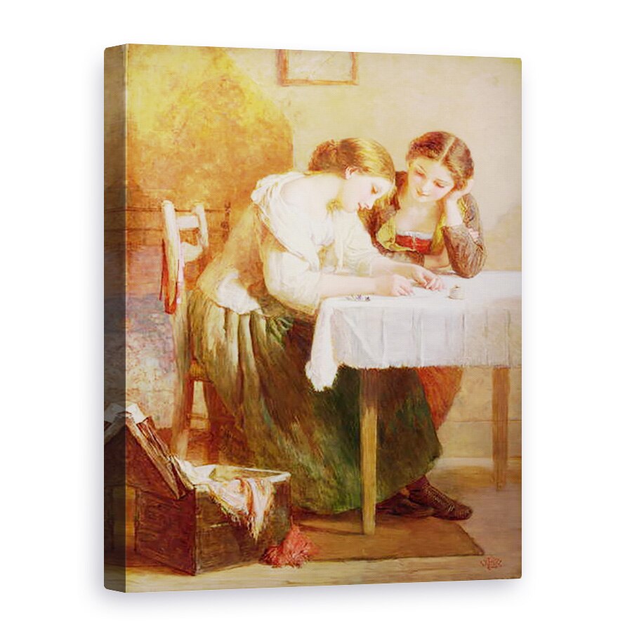 Tablou canvas - Henry Le Jeune - Scrisoarea de dragoste, 60 x 80 cm