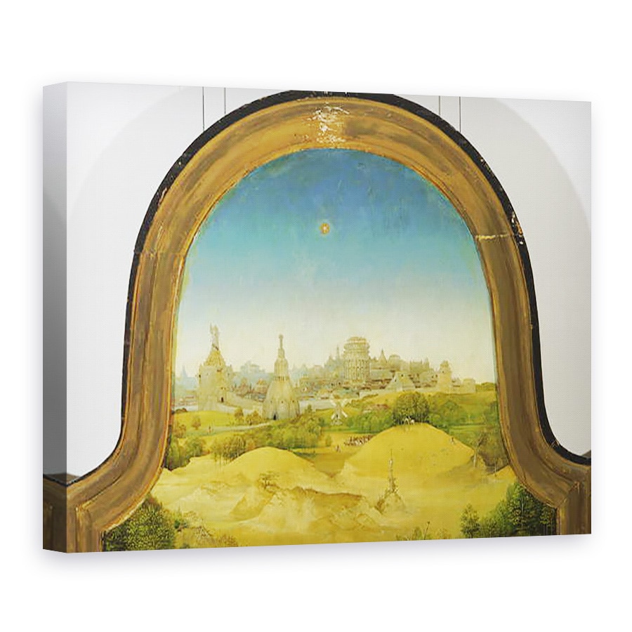 Tablou canvas - Hieronymus Bosch - Adorarea Magilor, detalii de fundal, 75 x 100 cm