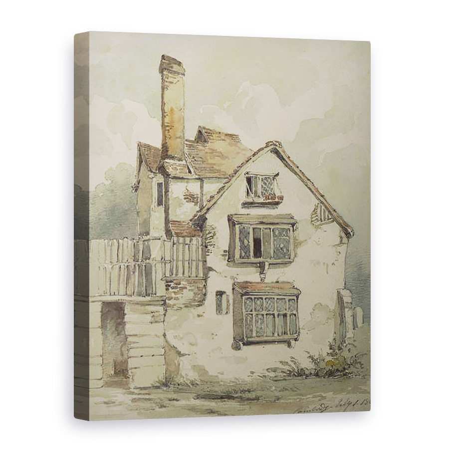 Tablou canvas - Henry Cave - O casa veche la Cambridge, 75 x 100 cm