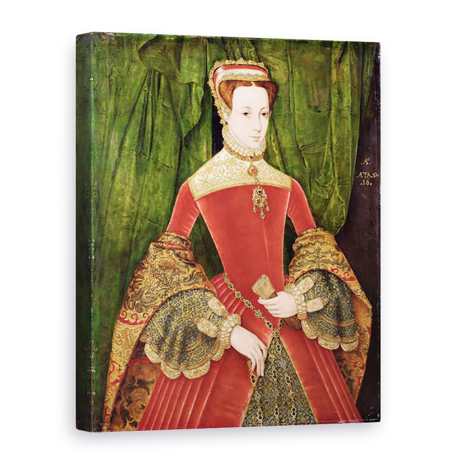 Tablou canvas - Hans Eworth - Portretul unei femei, in varsta de 16 ani, identificata anterior ca Mary Fitzalan, Ducesa de Norfolk, 60 x 80 cm