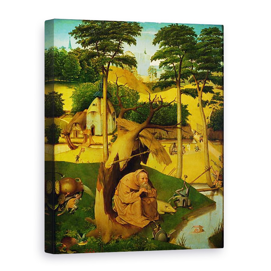 Tablou canvas - Hieronymus Bosch - Tentatia Sfantului Anton I, 75 x 100 cm
