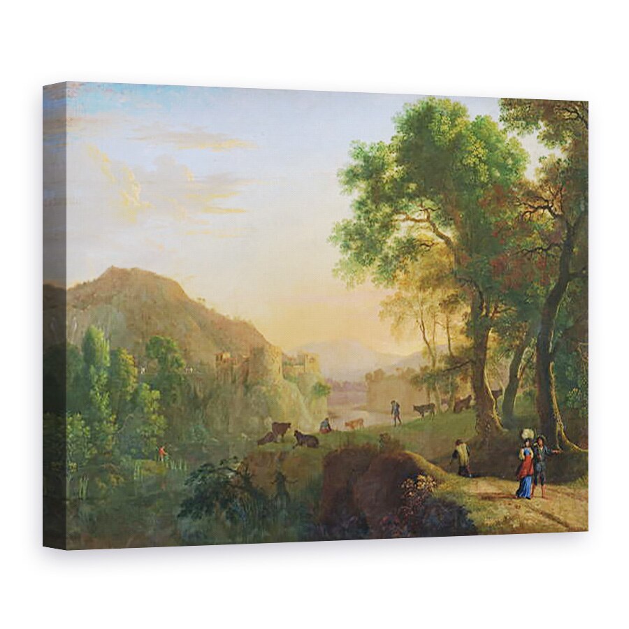 Tablou canvas - Herman van Swanevelt - Setarea soarelui, 60 x 80 cm