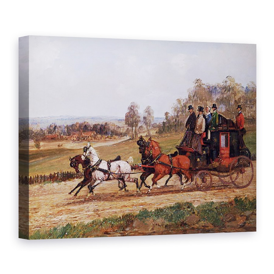 Tablou canvas - Henry Thomas Alken - Coaching Scene, 75 x 100 cm