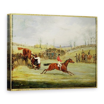 Tablou canvas - Henry Thomas Alken - Curs de cai cu obstacole II, 60 x 80 cm Tablou canvas - Henry Thomas Alken - Curs de cai cu obstacole II, 60 x 80 cm
