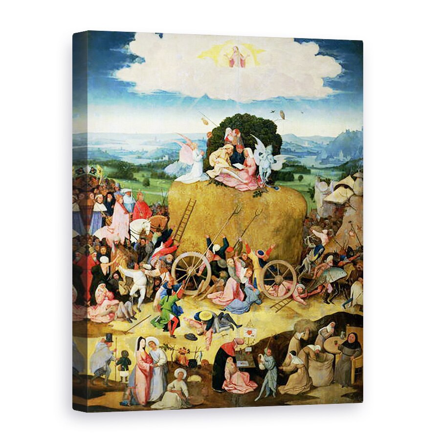 Tablou canvas - Hieronymus Bosch - Haywain, panoul central al tripticului, 60 x 80 cm