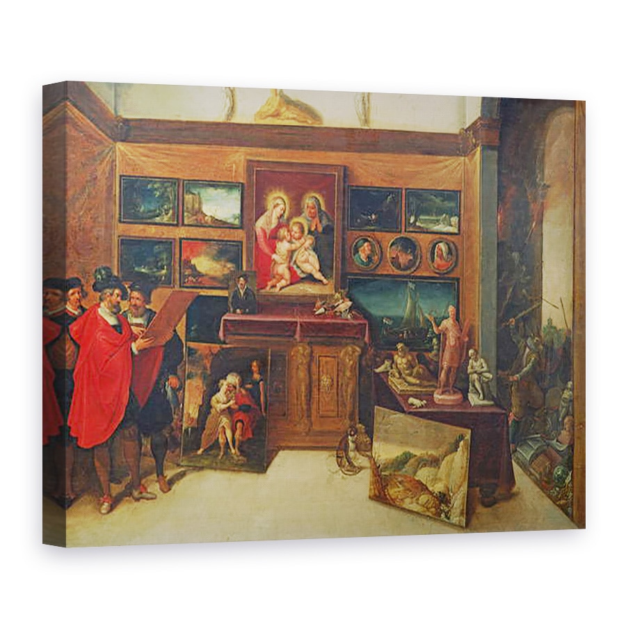 Tablou canvas - Hieronymus II Francken - Sala de Expozitii a Amatorilor, 50 x 70 cm