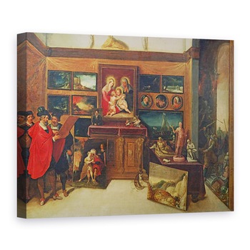 Tablou canvas - Hieronymus II Francken - Sala de Expozitii a Amatorilor, 60 x 80 cm Tablou canvas - Hieronymus II Francken - Sala de Expozitii a Amatorilor, 60 x 80 cm