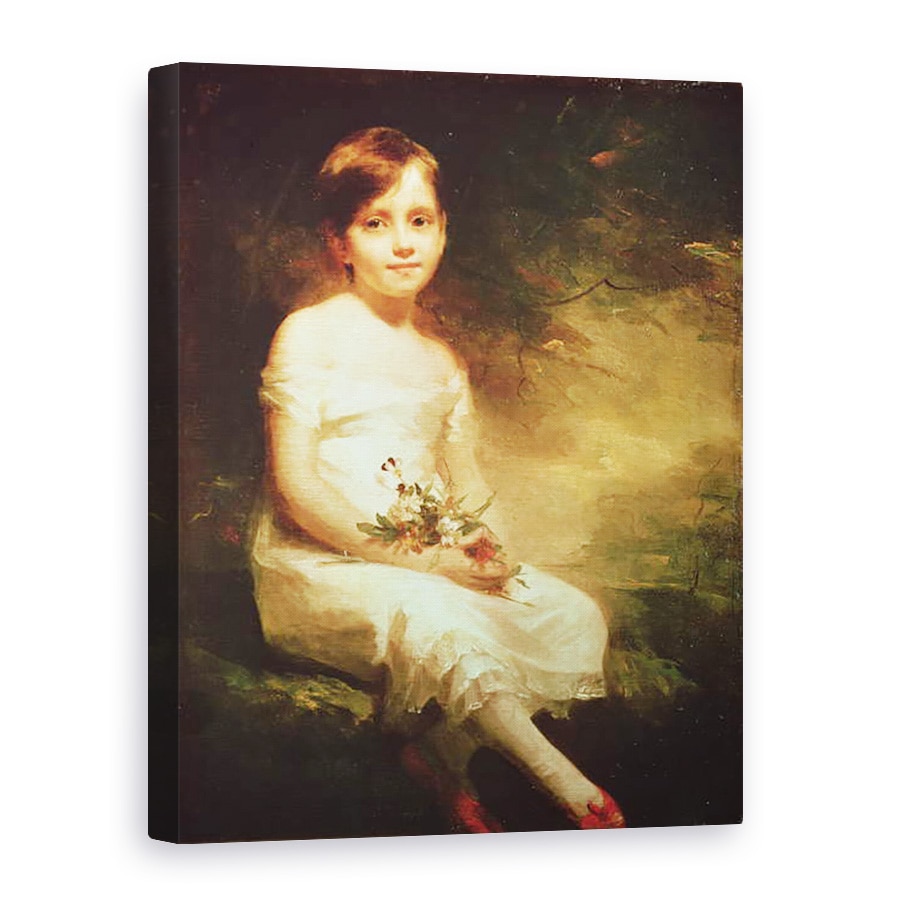 Tablou canvas - Henry Raeburn - Fetita cu flori sau inocenta, 75 x 100 cm