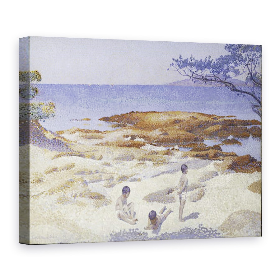 Tablou canvas - Henri-Edmond Cross - Plaja la Cabasson Baigne-Cul, 75 x 100 cm