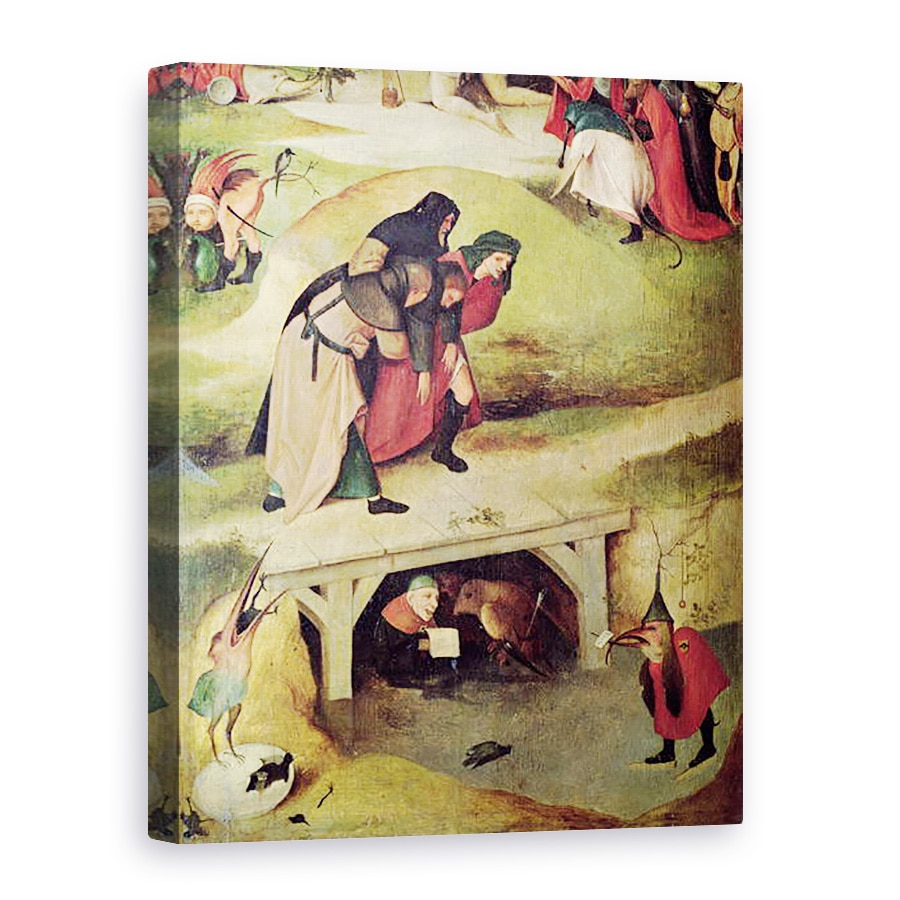 Tablou canvas - Hieronymus Bosch - Tentatia Sfantului Anton II, 75 x 100 cm
