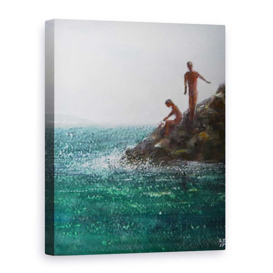 Tablou canvas - Lincoln Seligman - Doua cifre in Ricks, 75 x 100 cm