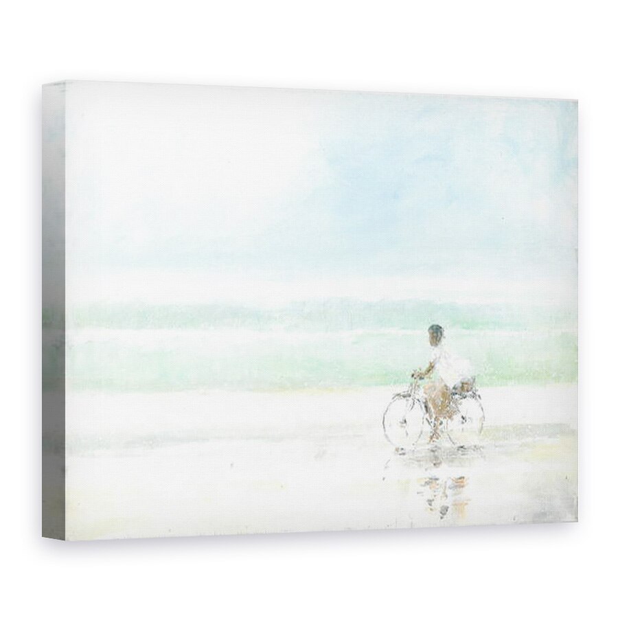 Tablou canvas - Lincoln Seligman - Baiat pe bicicleta I, 60 x 80 cm