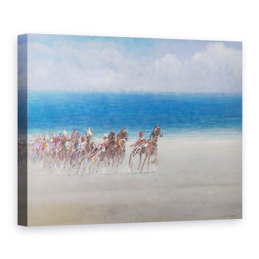 Tablou canvas - Lincoln Seligman - Curse de trotting, Lancieux, Bretania, 60 x 80 cm