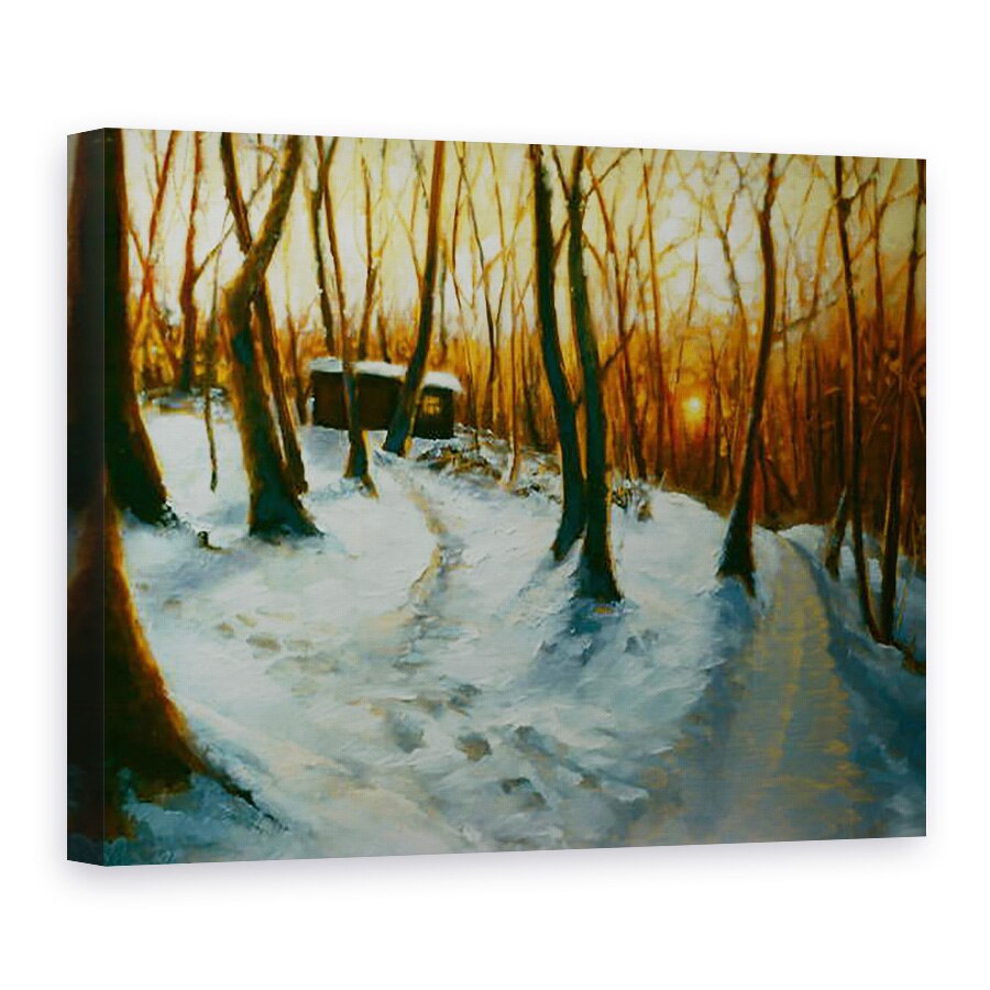 Tablou canvas - Lee Campbell - Woods Snowy 2002, 60 x 80 cm