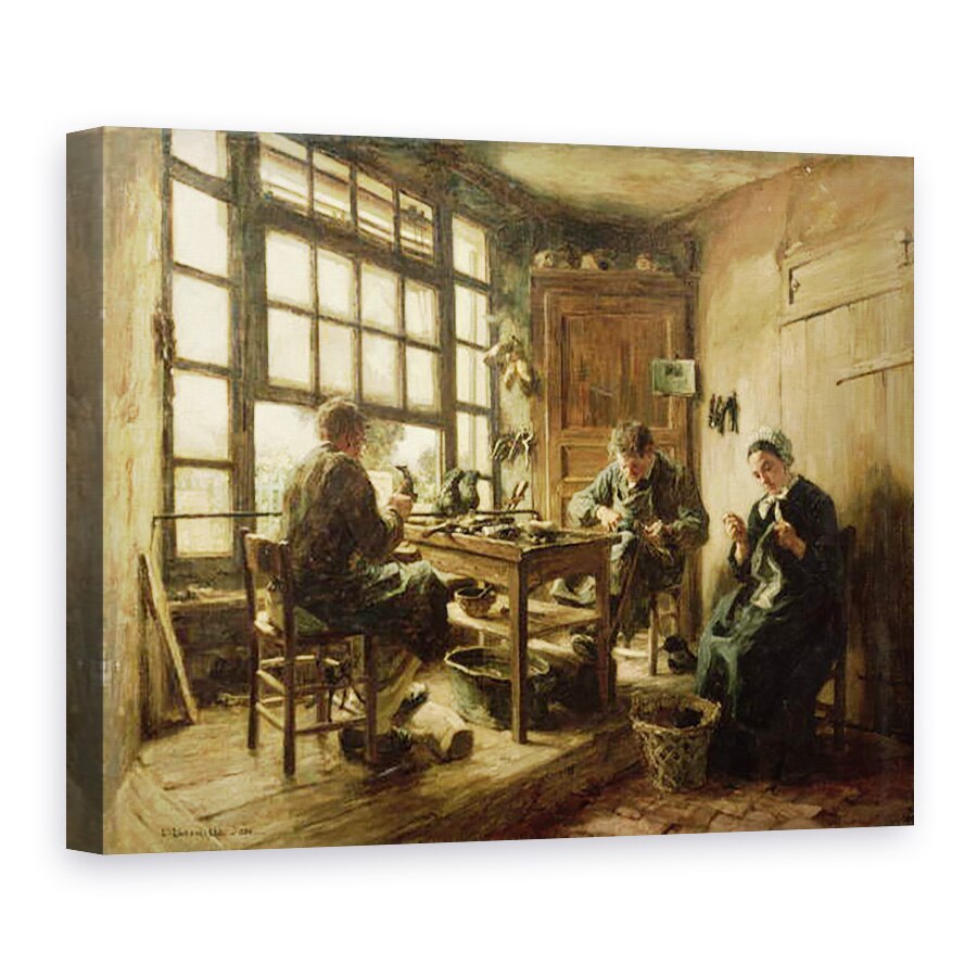 Tablou canvas - Leon Augustin Lhermitte - Cizmarii, 60 x 80 cm