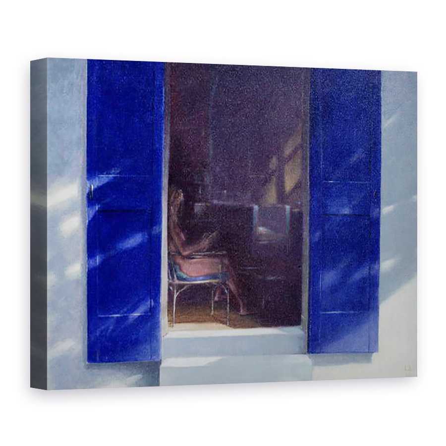 Tablou canvas - Lincoln Seligman - Obloane albastre, 75 x 100 cm