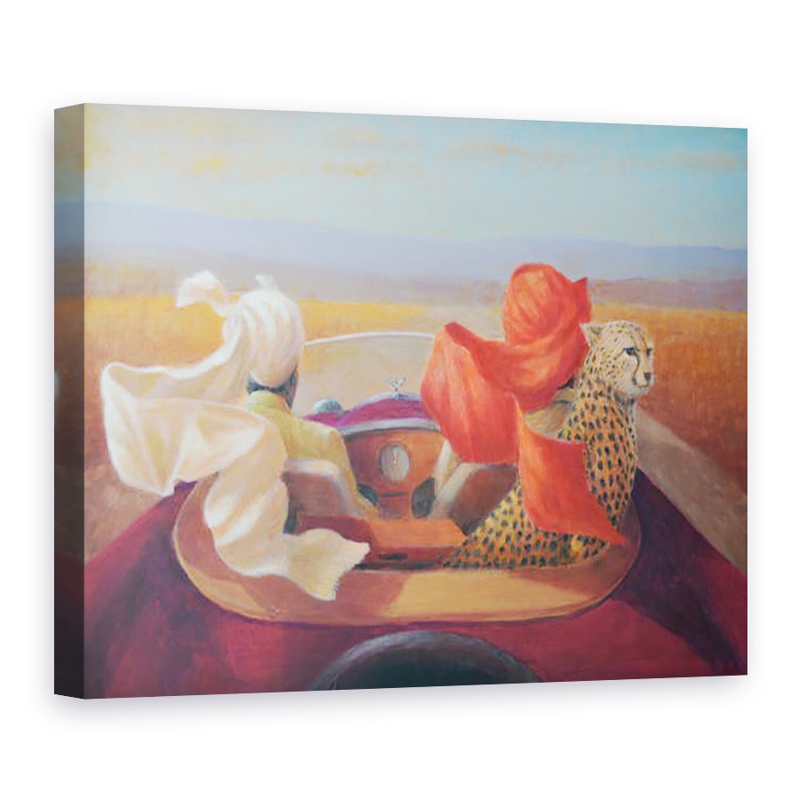 Tablou canvas - Lincoln Seligman - Pe drum si Ghepard, 60 x 80 cm