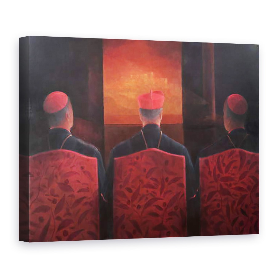 Tablou canvas - Lincoln Seligman - Trei Cardinali, 60 x 80 cm