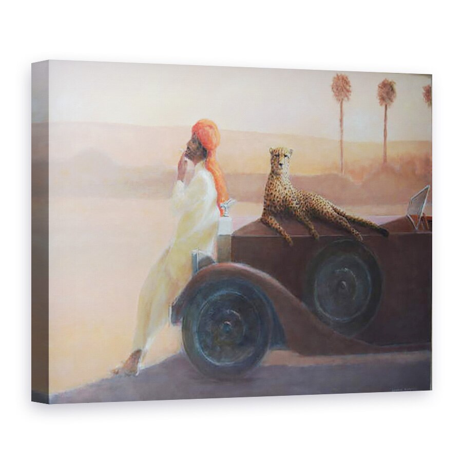 Tablou canvas - Lincoln Seligman - Ghepardul pe capota, 60 x 80 cm