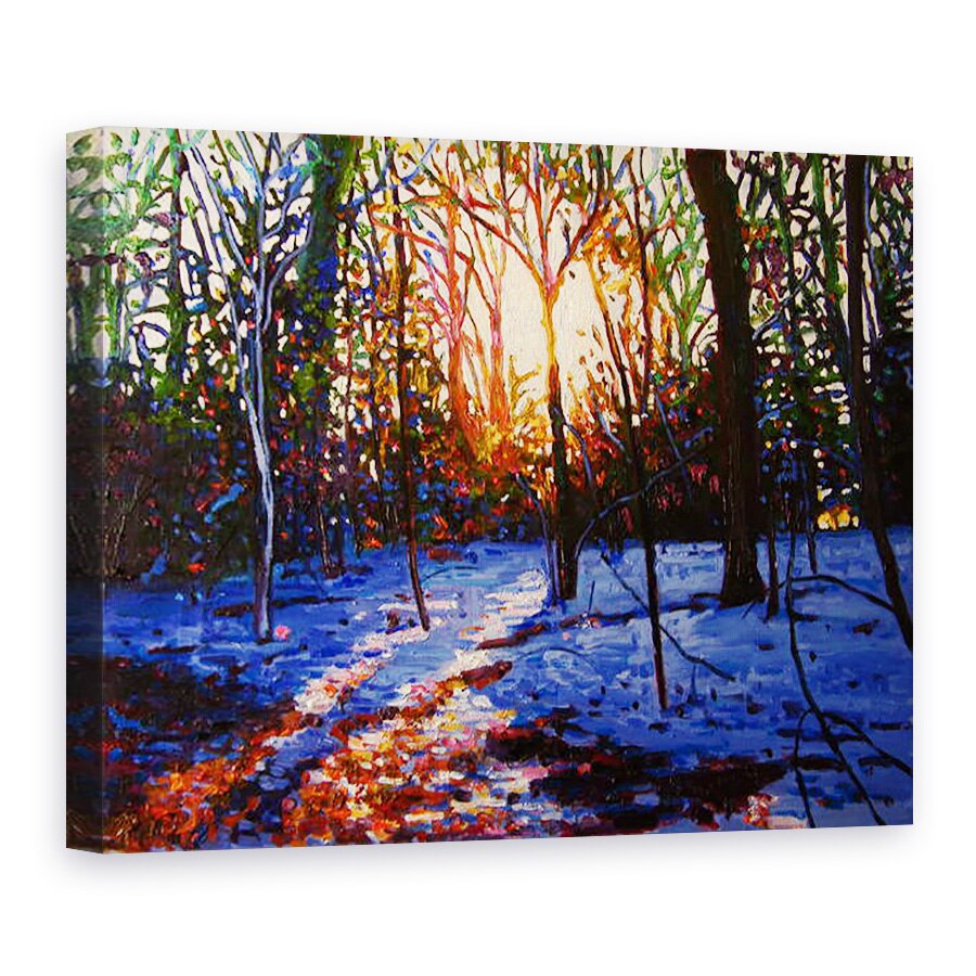 Tablou canvas - Helen White - Apus de soare pe zapada, 2010, 60 x 80 cm