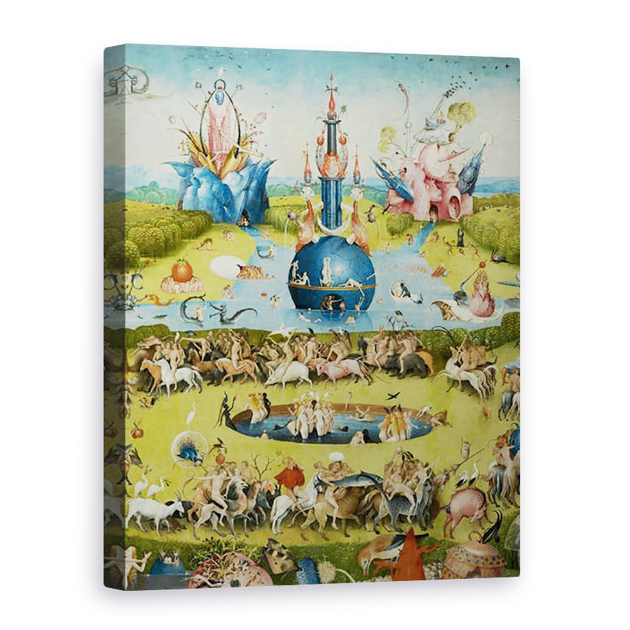 Tablou canvas - Hieronymus Bosch - Gradina deliciilor Pamantesti III, 60 x 80 cm