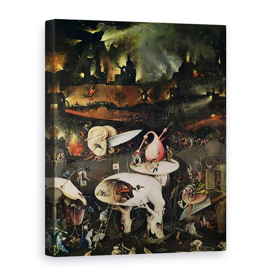Tablou canvas - Hieronymus Bosch - Gradina deliciilor Pamantesti VI, 75 x 100 cm