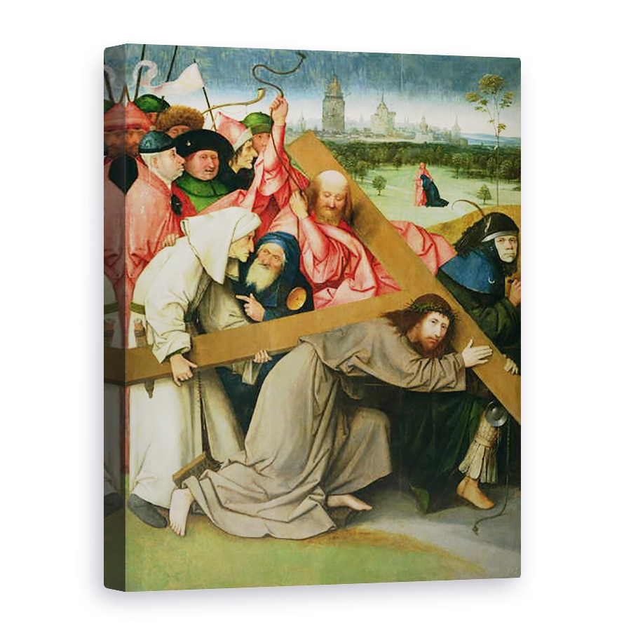 Tablou canvas - Hieronymus Bosch - Hristos Purtand Crucea, 60 x 80 cm