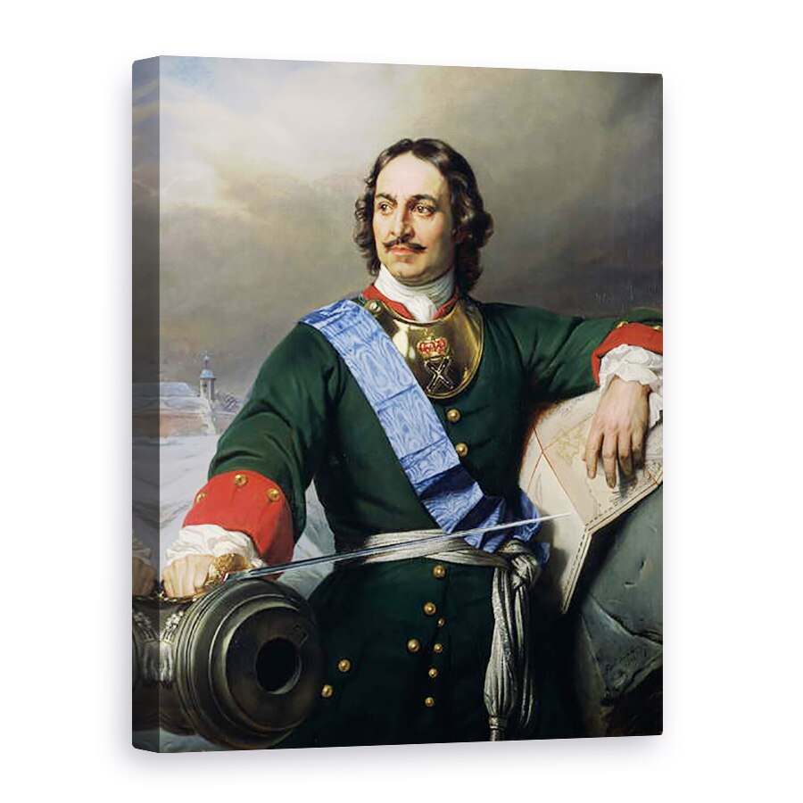 Tablou canvas - Hippolyte Delaroche - Petru I cel Mare 1672-1725 1838 ulei pe panza, 50 x 70 cm