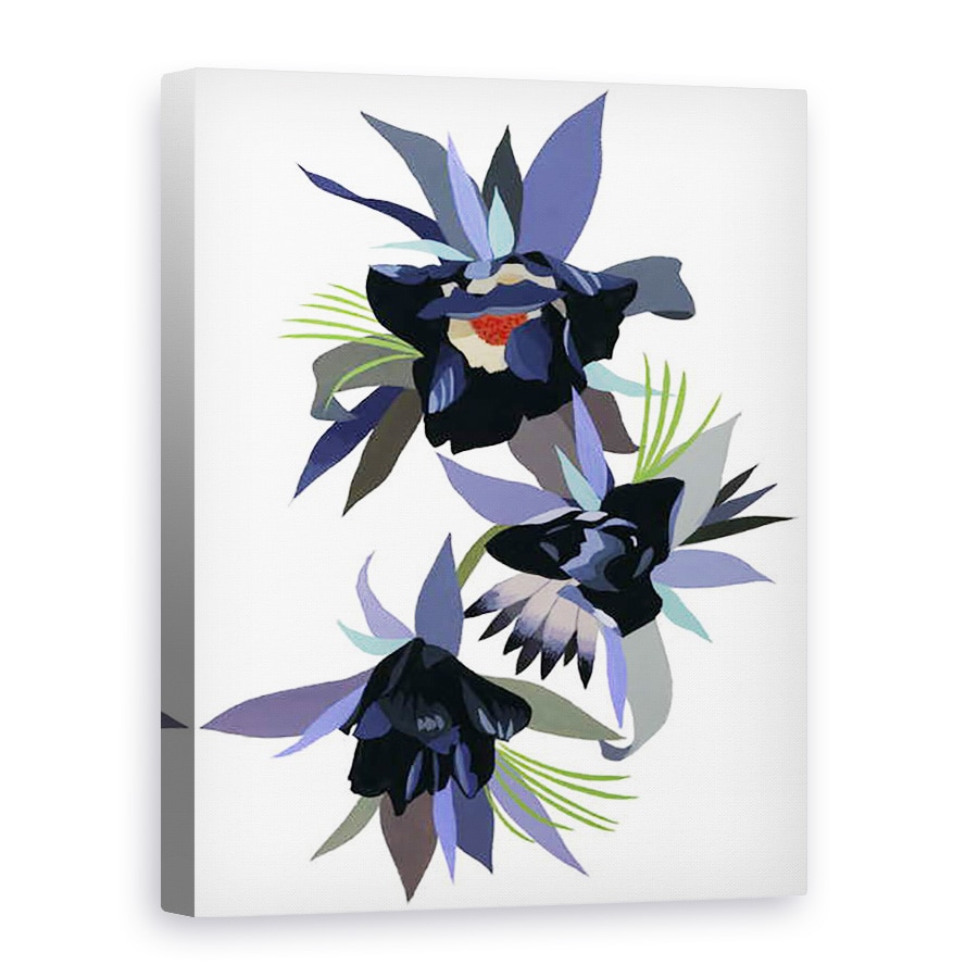 Tablou canvas - Hiroyuki Izutsu - Floare imaginara neagra, 75 x 100 cm