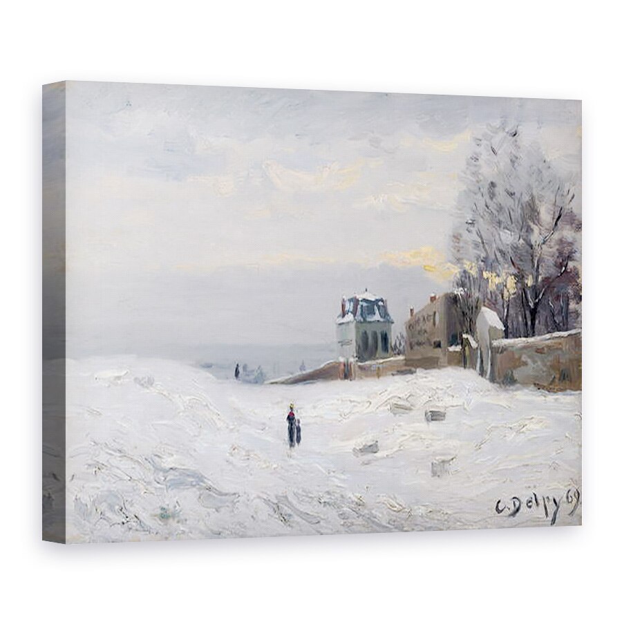 Tablou canvas - Hippolyte Camille Delpy - Zapada la Montmartre, 75 x 100 cm