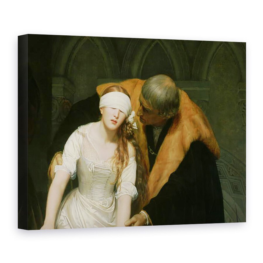 Tablou canvas - Hippolyte Delaroche - Executarea lui Lady Jane Grey I, 60 x 80 cm